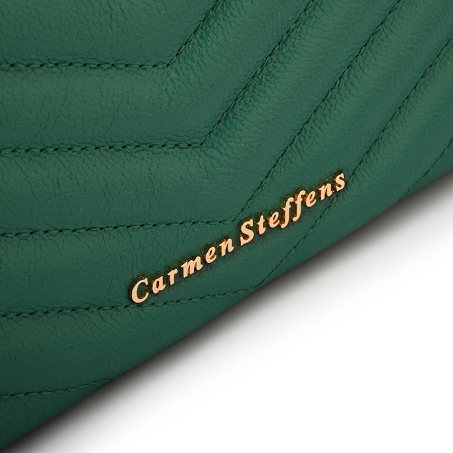 Eucalyptus Green Quilted Shoulder Bag