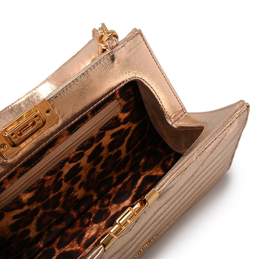 Gold Quilted Shoulder Bag