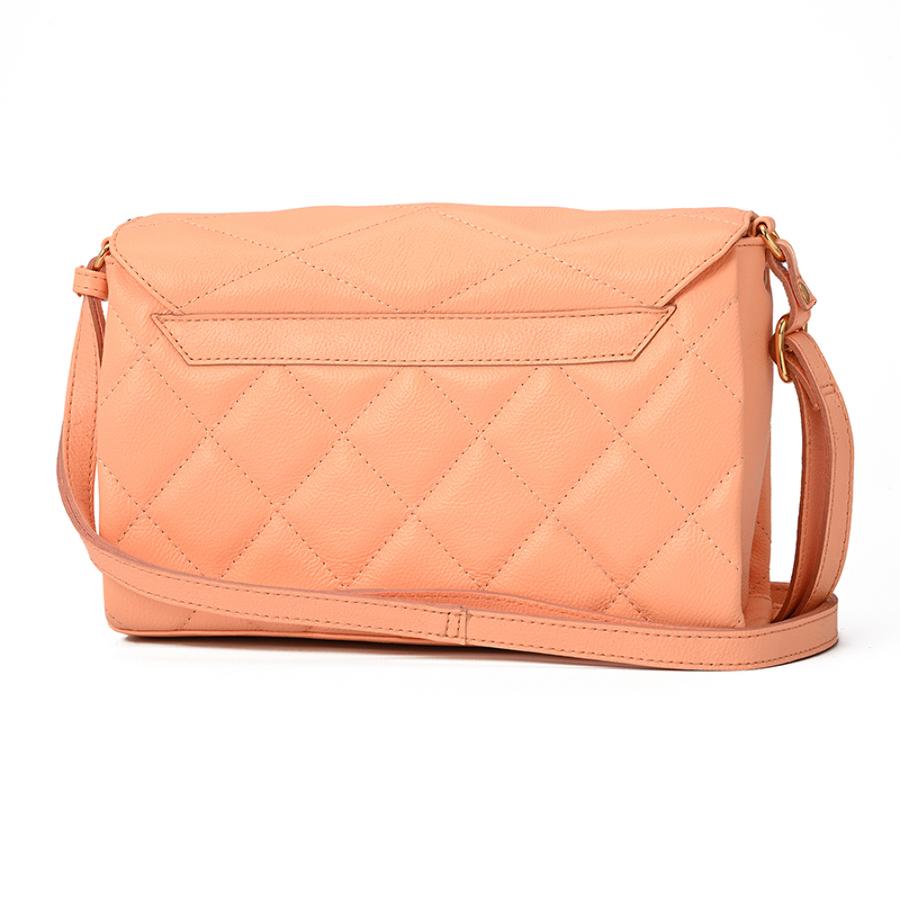 Quilted Bag Details Peach