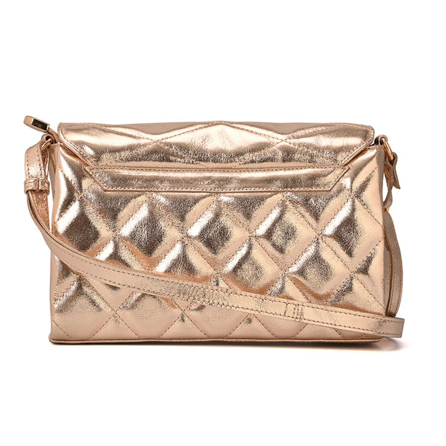 Quilted Bag Details Gold