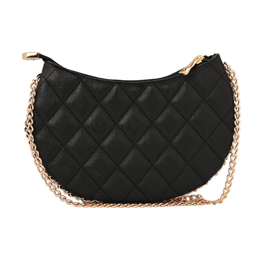 Matelassé Chain Bag Black