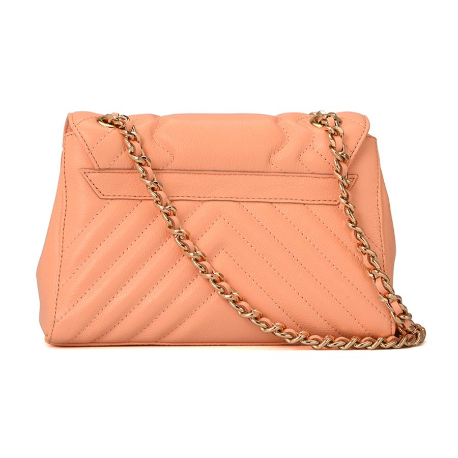 Quilted Bag Chain Peach