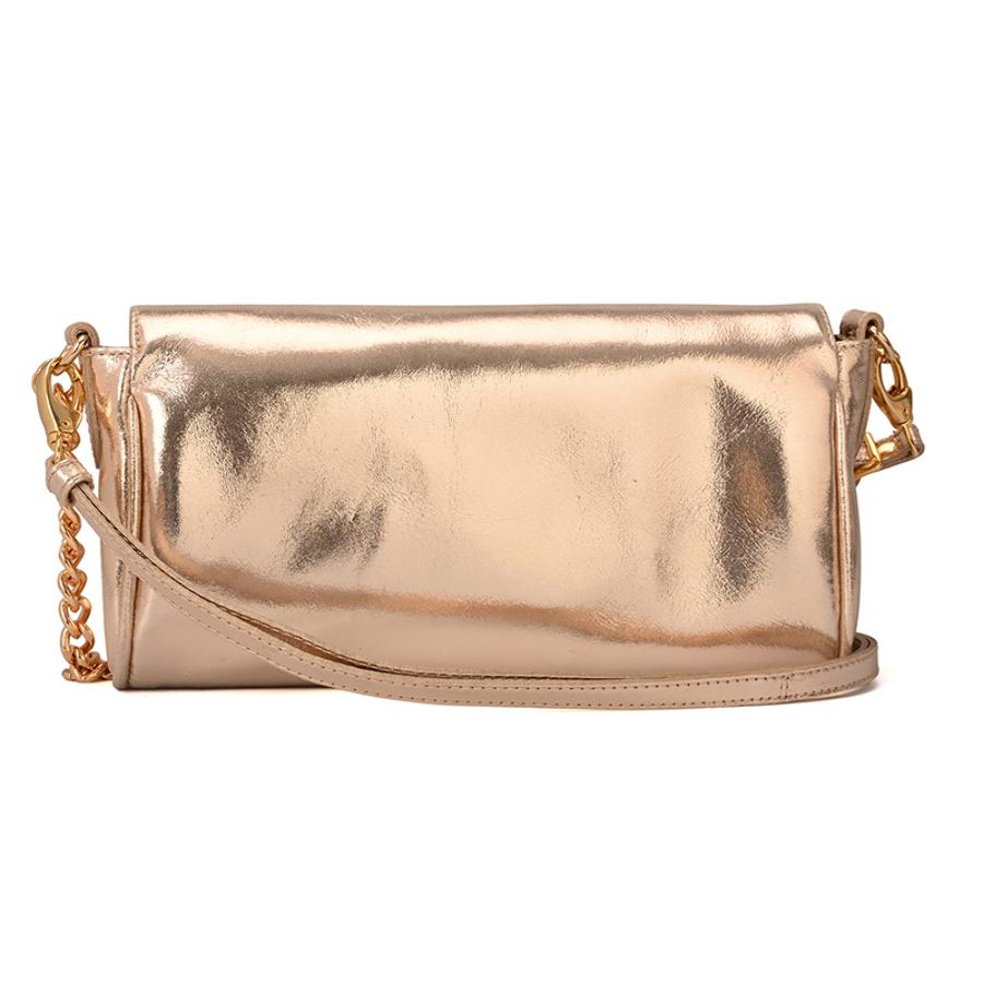 Golden Gold Baguette Bag