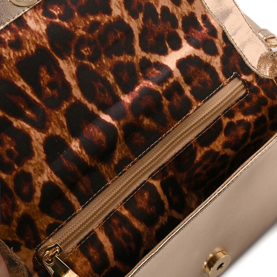 Golden Gold Baguette Bag