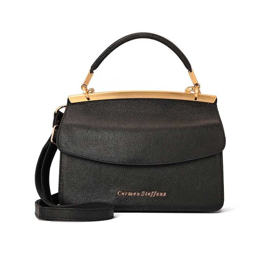 Black Double-Sided Leather Bag
