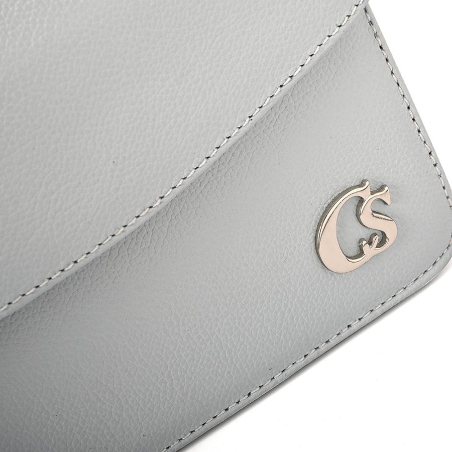 Sky Blue Double-Sided Leather Bag