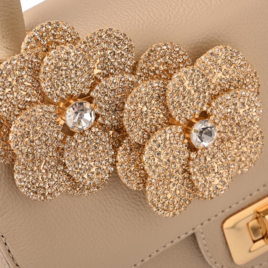 Top Handle Bag Flower Off-White