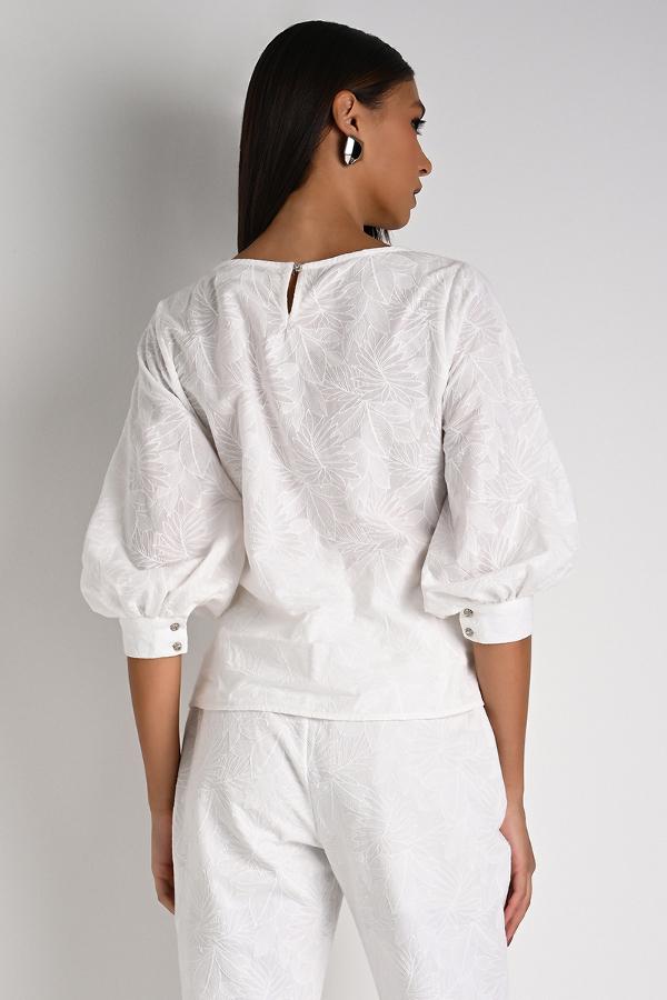 Puff Sleeve Blouse Off-White