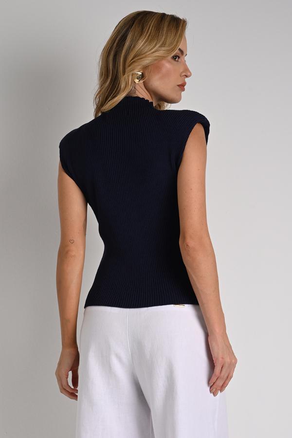 Nefertiti Shoulder Pad Blouse