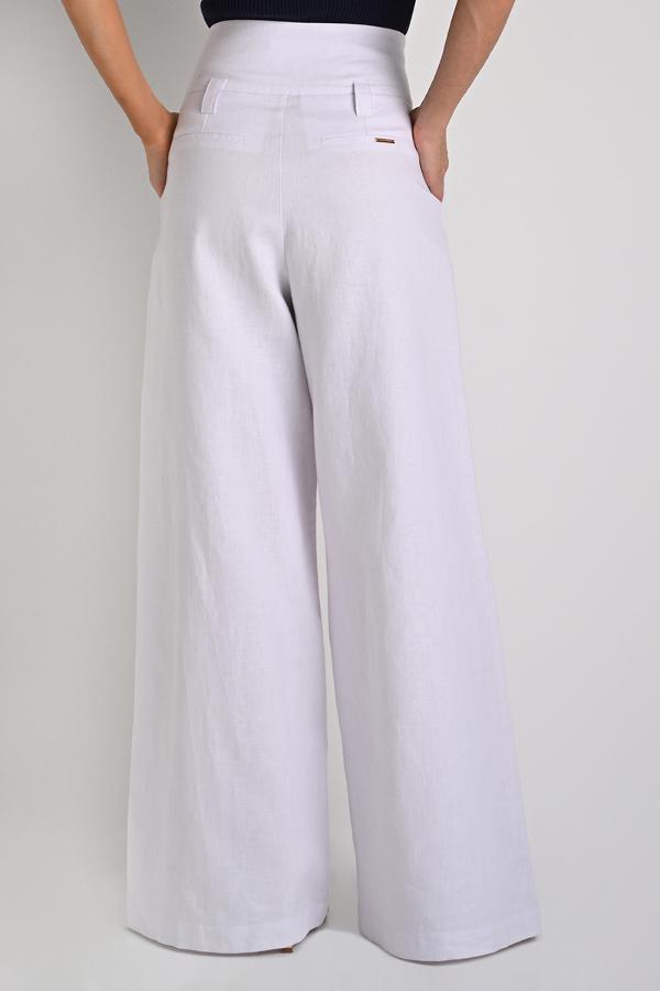 High Waist Bianco Pants