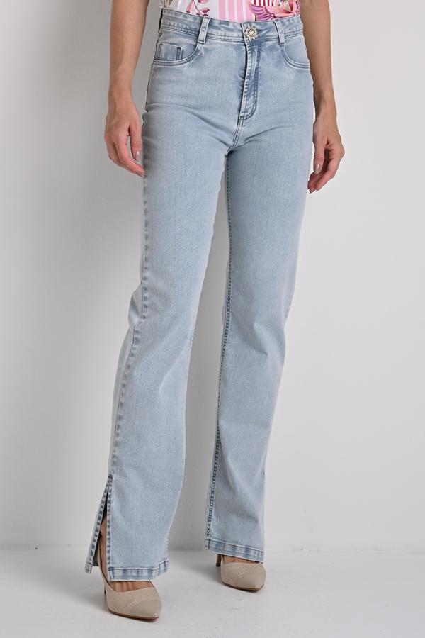 Mom Comfort Flowers Jeans
