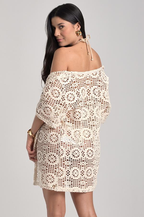 Boho Chic Off-white Kimono