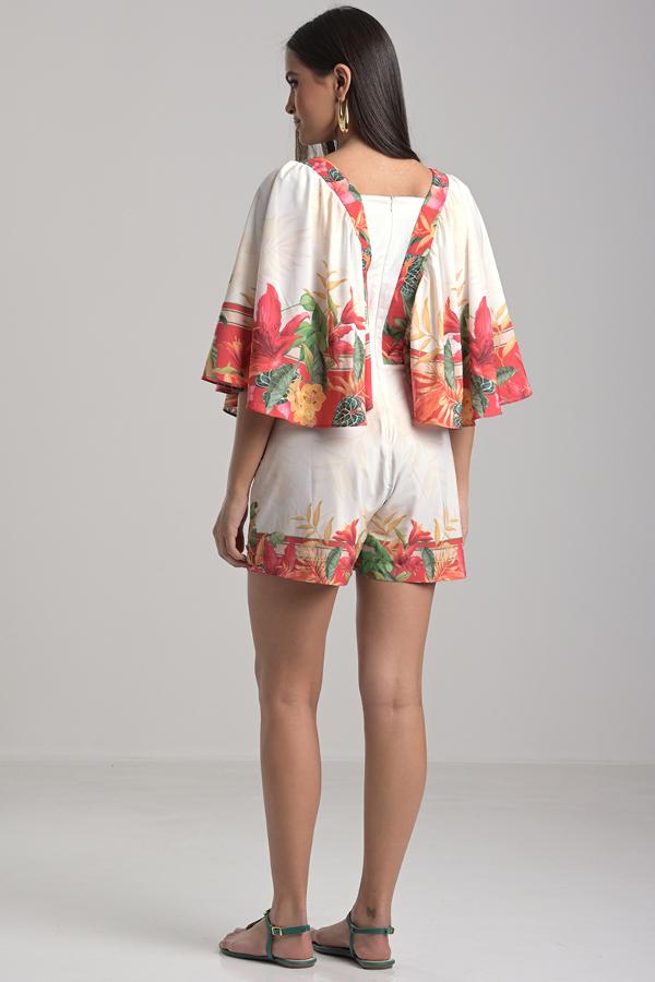 Gode Sleeve Printed Romper