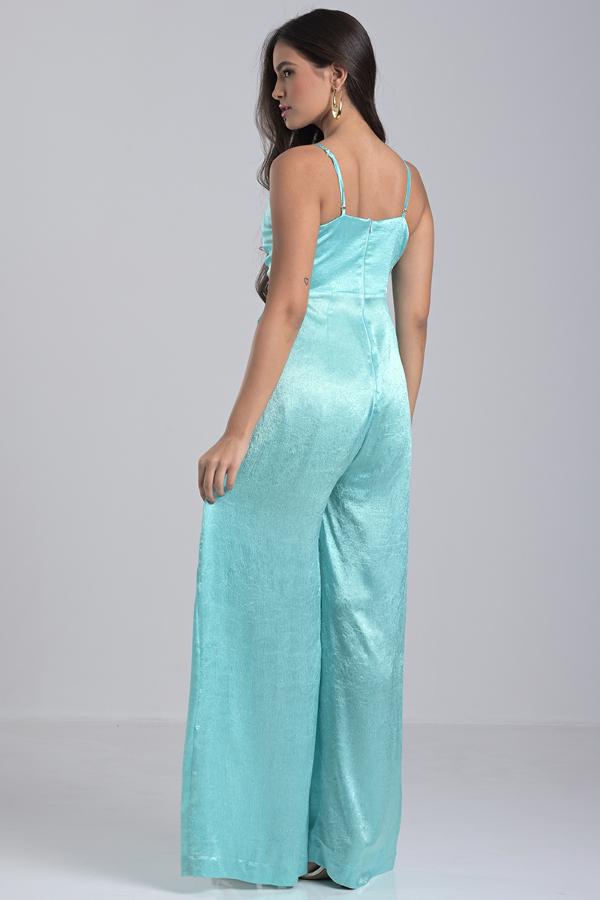 Green Soft Palazzo Jumpsuit