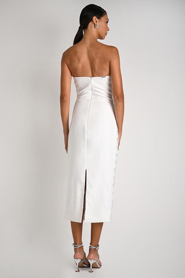 Off-White Luxury Strapless Dress