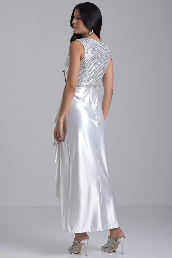 Off-white Sequin Dress