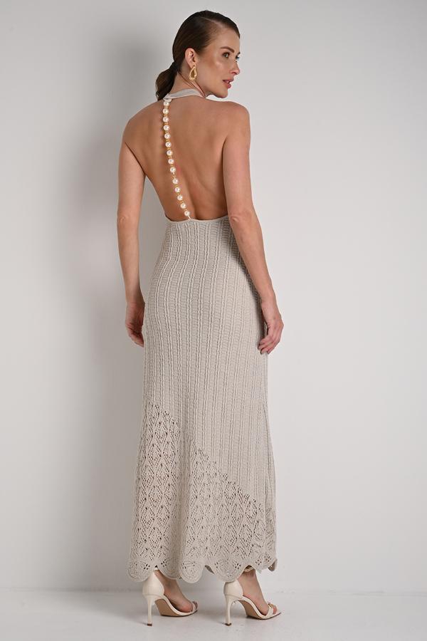Dress with Pearl Cord