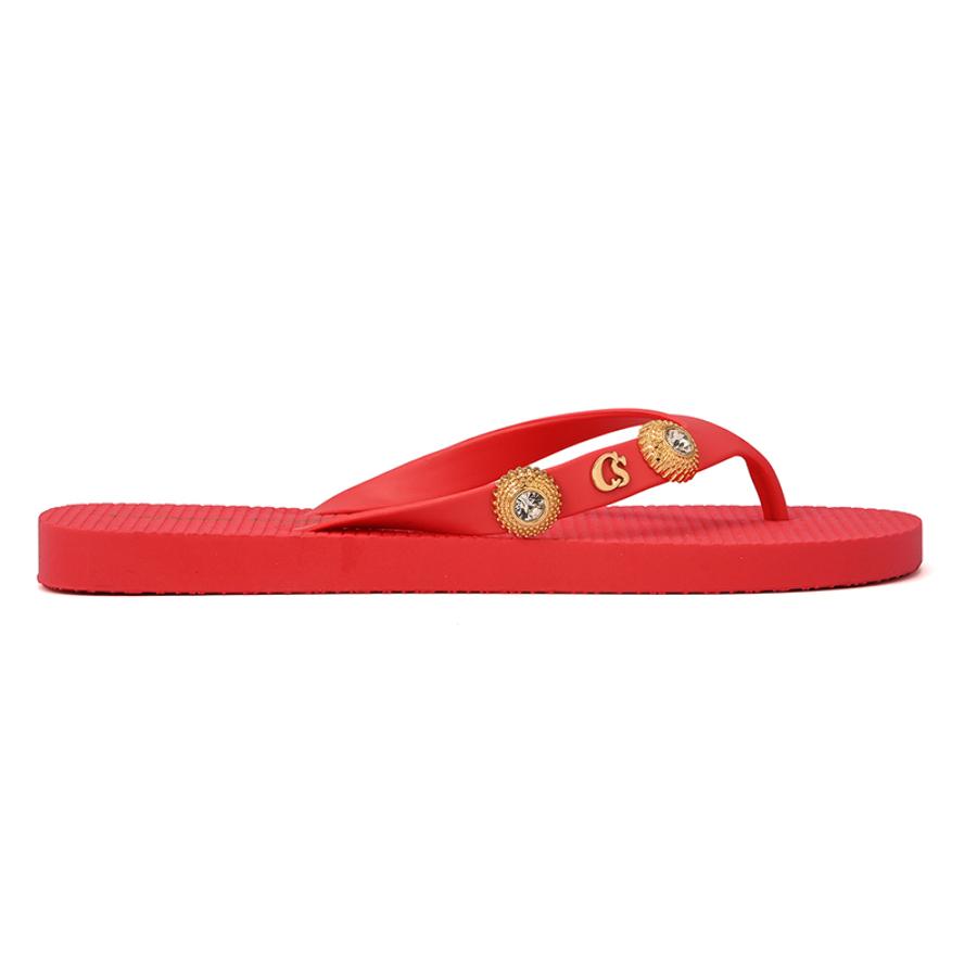 Flip-flops with Pink Pepper Ornament
