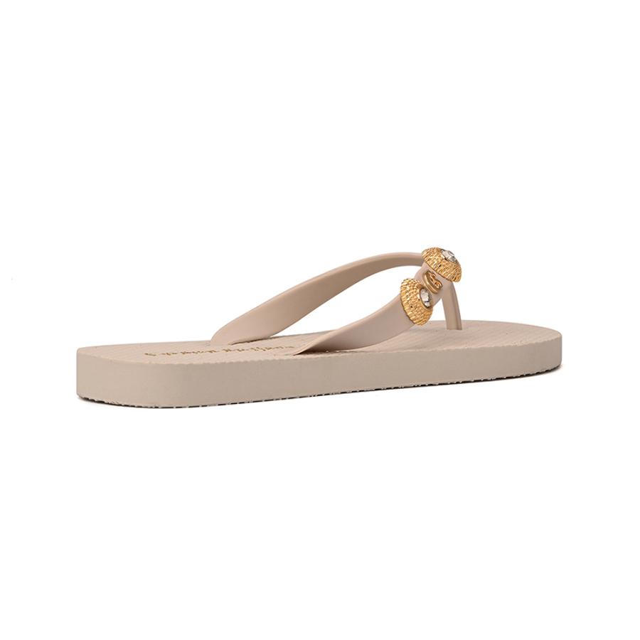 Off-White Decorative Flip-Flop