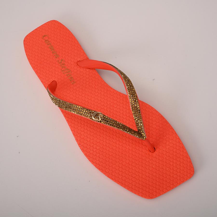 Orange Shine Flip-Flop