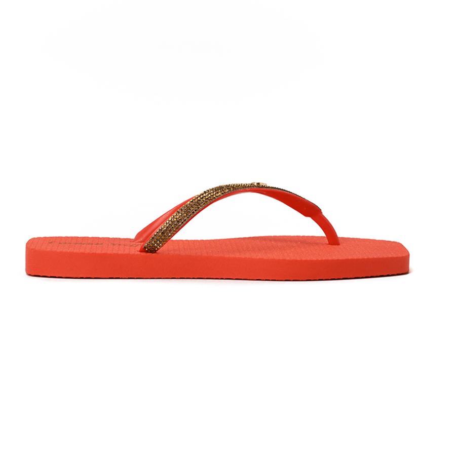 Orange Shine Flip-Flop