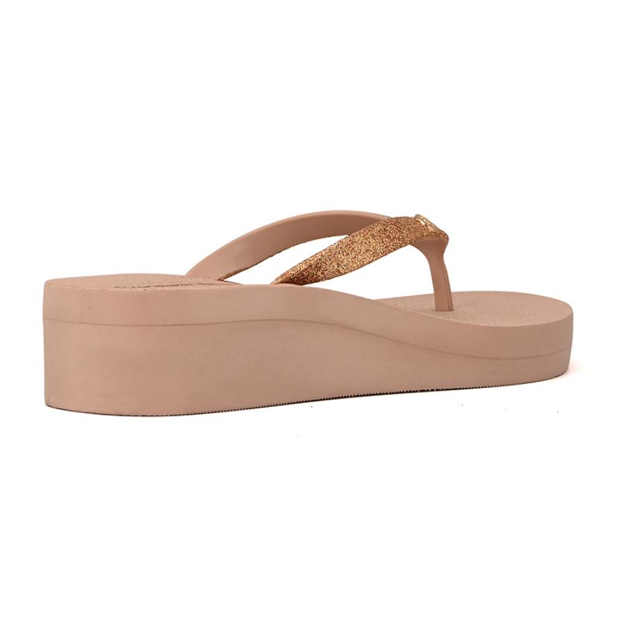 Flip-Flops Anabela Rosé Brilho